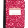 Roaring Spring Wide Ruled Hard Cover Composition Book, 9.75" x 7.5" 100 Sheets, Marble Assorted Colors 100 Sheets - 200 Pages - Printed - Sewn/Tapebound - Both Side Ruling Surface - Ruled Red Margin -