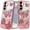 Rose Gold, variant on For Samsung S26 6.3" Case Bling Butterflies 3D Glitter Cover + Tempered Glass