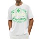 thumbnail image 1 of El Día de San Patricio de los Hombres de Manga Corta Casual Cuello Tripulación Impreso Top, Camiseta de Moda para la Fiesta Y Diario, 1 of 8
