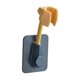 thumbnail image 1 of BR Soporte para cabezal de ducha de baño, soporte de pared ajustable, autoadhesivo, resistente al agua, amarillo, 1 of 5