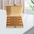 thumbnail image 1 of Caja de almacenamiento de aceite de 68 compartimentos, soporte de exhibición de cosméticos, Estuche de transporte con tapa multifuncional para Yinane Caja de almacenamiento de esmalte de uñas, 1 of 8