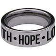 thumbnail image 4 of Faith Hope Love Tungsten Carbide Ring, 4 of 9