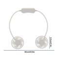 thumbnail image 4 of Hwkond Neck Fan Sports Portable Necks Fan Foldable Hose USB Charging Long Battery Life Two-speed Adjustment Small Fan Outdoor Travel Car Portable Silent Fan on Clearance, 4 of 8