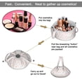 thumbnail image 2 of Fashionable Full-Print Drawstring Cosmetic & Makeup Bag – Large Portable Makeup Organizer with Inner Zipper Pocket & Mesh Compartment, Travel Toiletry Bag for Women, 2 of 5