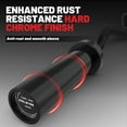 thumbnail image 2 of ROALW EZ Curl Bar, 47-Inch Olympic Barbell for Bicep & Tricep Workouts - 500 LB Capacity, Compatible with 2-Inch Weight Plates, Ideal for Home Gym Strength Training, Black, 2 of 8