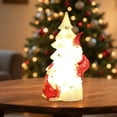thumbnail image 5 of Christmas Tree Tabletop Decorations,Small Christmas Tree With Lights Santa Claus Desktop Lighted Tree Figurine Ornaments Battery Operated for Holiday Home Office Decoration Gift Ornaments, 5 of 7