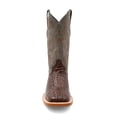 thumbnail image 3 of FERRINI Men's Caiman Croc Print Square Toe Boots, Color: Sport Rust, Size: 9.5-D, 3 of 6