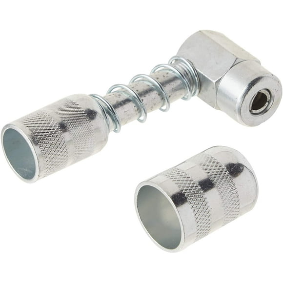 Lumax LX-1404 Silver 90 Degree Grease Coupler