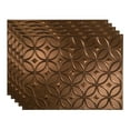 thumbnail image 1 of FASÄDE Rings Oil Rubbed Bronze 18in x 24in Decorative Vinyl Backsplash Panel (5 Pack), 1 of 5