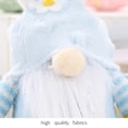 thumbnail image 1 of Conejito de Pascua Gnomo Muñeco de peluche Lindo elfo de primavera Enano Muñeca sin rostro (Azul) Likrtyny Libre de BPA, 1 of 4