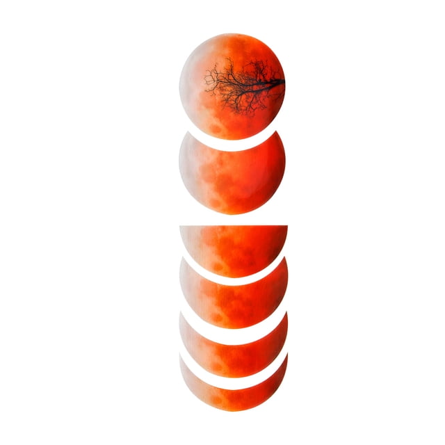 Toystoory Molde de silicona para Eclipse Lunar de cristal Artesanía Rojo S Toystoory HA000959-04