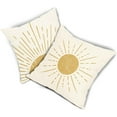 thumbnail image 6 of Boho Sunshine Pillow Covers 18x18 Inch Pack of 2 Cute Yellow Bohemian Decorative Outdoor Throw Pillow Covers Farmhouse Pillowcase Square Linen Cushion Cover for Bedroom Sofa Couch Home Decor, 6 of 6