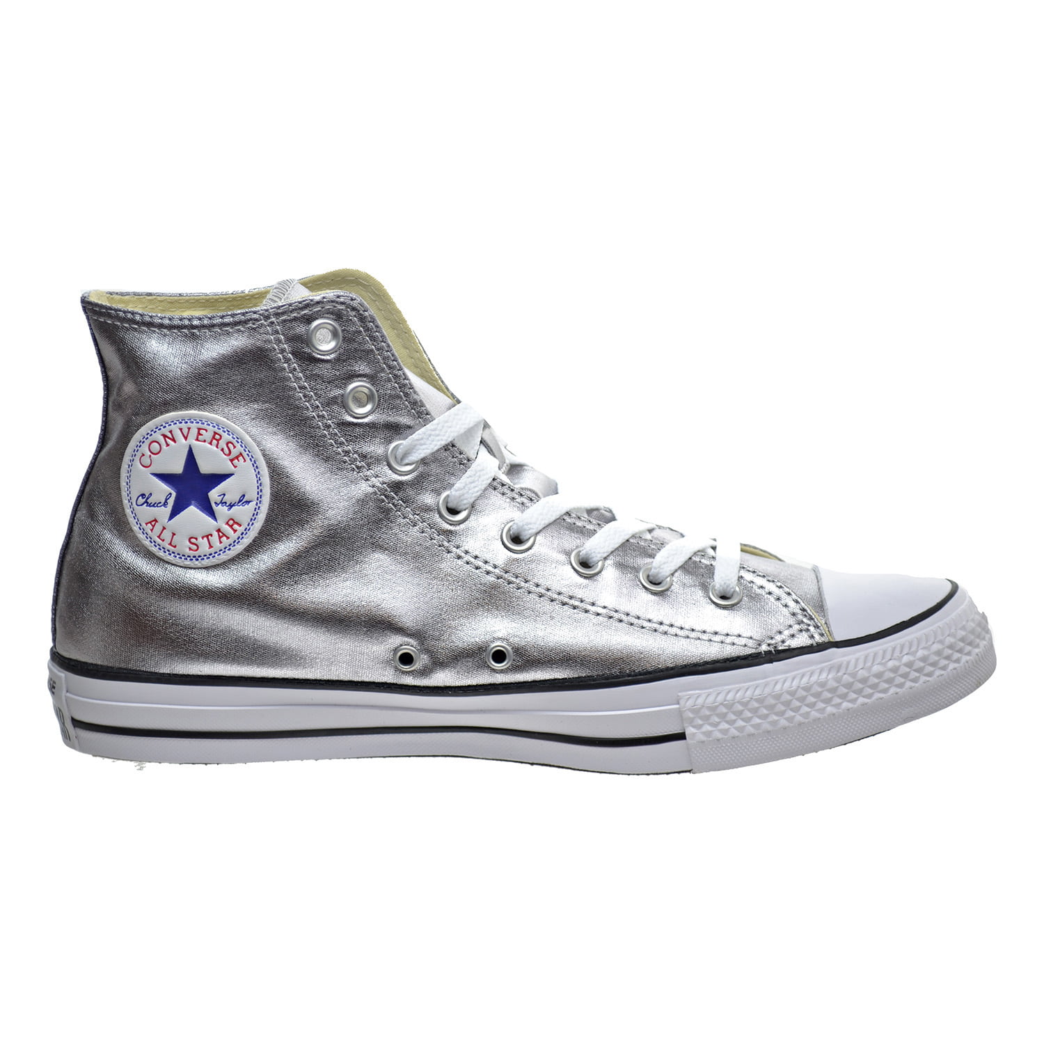 Nunca Reducción Pronunciar Converse Chuck Taylor All Star Metallic High Top Unisex Shoes Gun Metal/White  153177f - Walmart.com