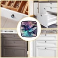 thumbnail image 6 of 4 Pcs Cabinet Handle Drawer Pulls Dragonfly Knobs with Screws Square Furniture Office Cabinet Knob Decoration, 6 of 7