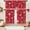 Red Snowflakes, variant on Kitchen Curtains Sets for Windows, 52x36 Inch, 3 Pack, Fall Autumn | Maple Leaf Orange Rod Pocket Cafe Curtain Drapes for Living Room Bedroom Bathroom Kitchen Over Sink Decor