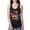 Black, variant on Totally 80's Forever Vintage Ladies Racerback Tank Top, Red, Small