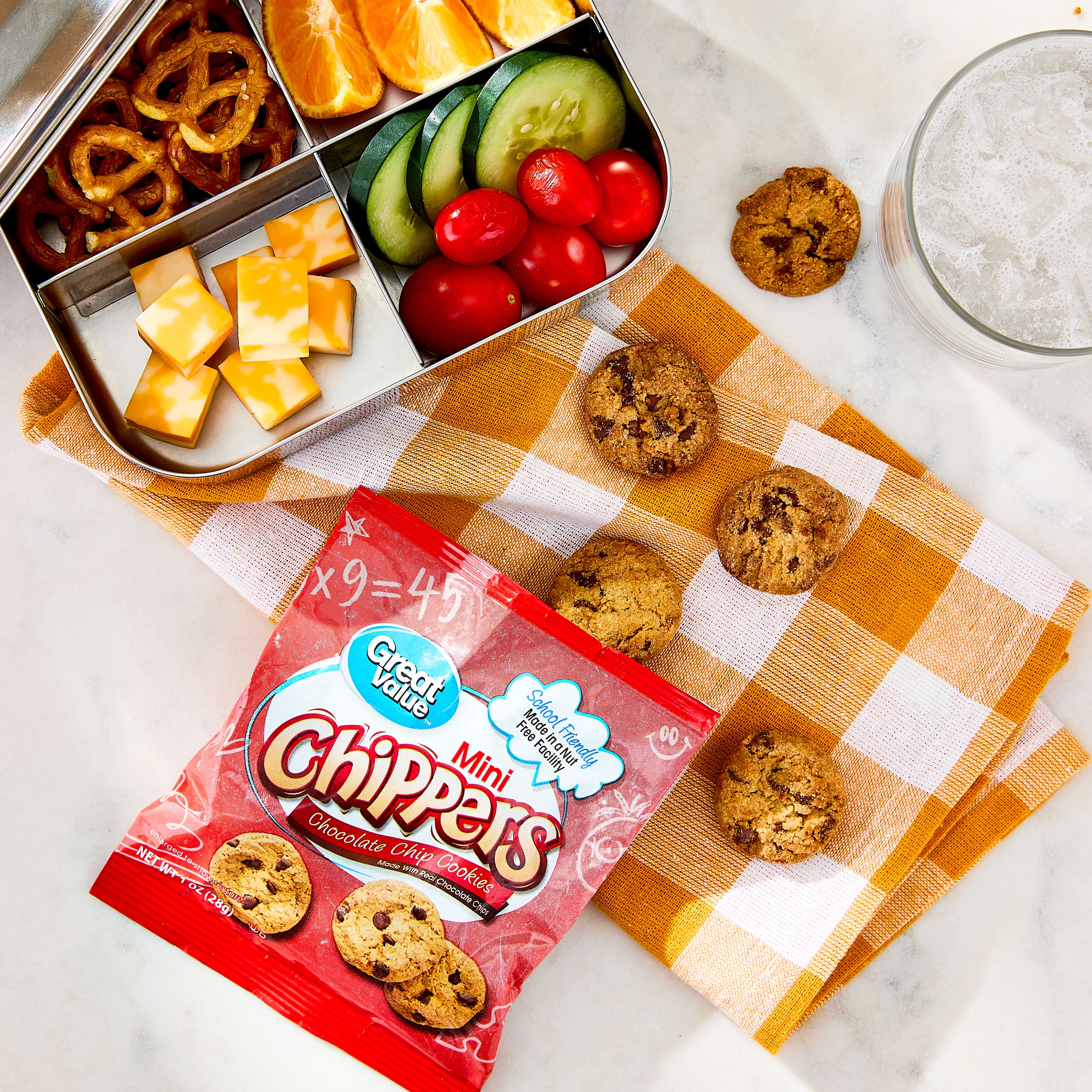 Great Value - Brandclub - Great Value Mini Chippers Cookies, 1 oz