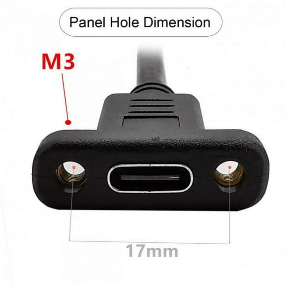 JSER 90 Degree Up Down Angled USB-C USB 3.1 Type C Male to Female Extension Data Cable 30cm