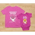 thumbnail image 2 of Matching Baby Shark Shirts for Mommy Baby Set For Mother and Baby Outfits Gift Mommy Pink Medium / Baby Wow pink 6M (3-6M), 2 of 6