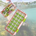 thumbnail image 1 of Caja de aparejos de pesca Caso de almacenamiento de señuelo Gran estuche rígido impermeable 21 Organizador de compartimentos para cebos de pesca en, 1 of 8