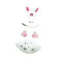 thumbnail image 4 of Conjunto de orejas y cola de cerdo, accesorios de disfraz para fiestas, bailes de graduación y carnavales. Juego de 6 guantes blancos, 4 of 8