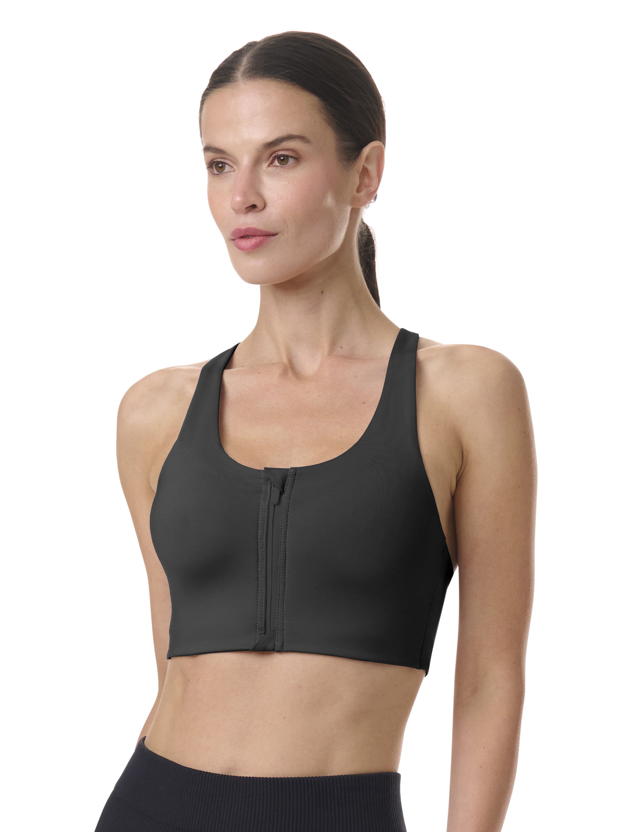 Avia Women's High Support Zip Front Sports Bra, Sizes XS-XXXL
