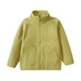 thumbnail image 3 of fatyb Kids Fleece Jacket with Pockets Full Zip Stand Collar Outerwear Casual Warm Coat for Boys Girls, 3 of 5
