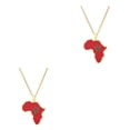 thumbnail image 2 of Youkk Stylish Accessory Morocco Map Flag Pendant Necklace Statement With Style Morocco Map Necklace Unique As Shown 2Set, 2 of 6