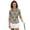 Southwestern Geometric Stripe, variant on HUIACONG Southwestern Geometric Stripe Womens 3/4 Sleeve Golf Shirts, Quarter Zip Polo Shirts for Women Tennis Activewear and Relaxed Golf Wear