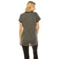 thumbnail image 3 of Haute Edition Women's Short Sleeve Pocket Tunic Top with Pockets & Plus Sizes, 3 of 5