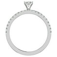 thumbnail image 3 of Petite Diamond Engagement Rings for Women Marquise Solitaire Diamond Ring 18K White Gold 0.65 CT TW (G,SI), 3 of 5