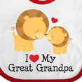 thumbnail image 4 of Inktastic I Love My Great Grandpa Boys or Girls Baby Bib, 4 of 4