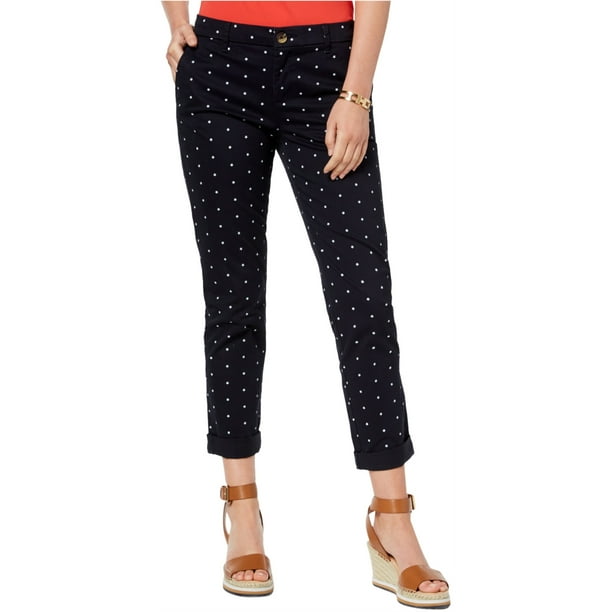 Tommy Hilfiger Hampton Casual Chino Pantalones para Mujer, Azul, 14