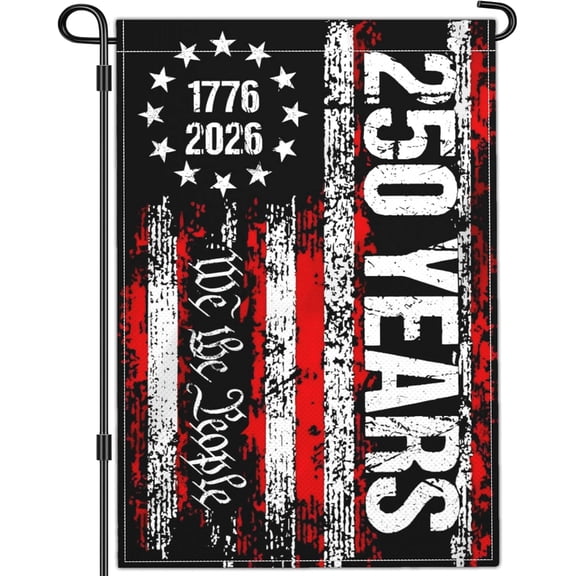 Anniversary USA Flag We The People 1776 Patriotic Garden Yard Flag 12x18