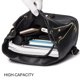 thumbnail image 4 of Bolso de hombro doble con solapa y cordón con borde de hierro y doble cremallera, 4 of 5