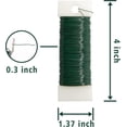 thumbnail image 2 of Alambre floral verde calibre 22, alambre flexible de paleta, herramientas para estilizar flores, manualidades, coronas y arreglos florales navideños. 3 rollos de 114 yardas., 2 of 4