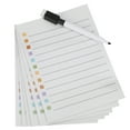 thumbnail image 1 of Tableau Blanc Autocollant Effaçable Lavable Liste Horaire Notes Amovibles Réutilisables pour les Portes de Tables Réfrigérateurs, 1 of 9