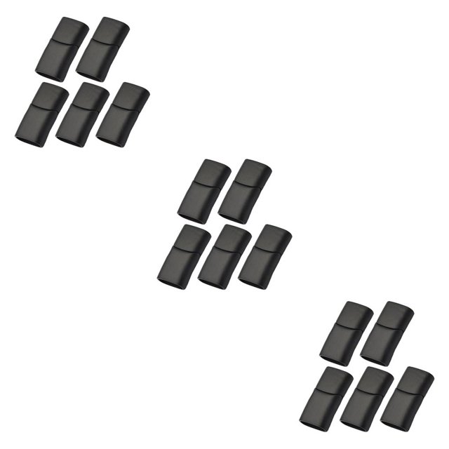 Guardurnaity 5x Accesorios de joyería magnéticos Cierres Conector Hebilla Negro L Type1