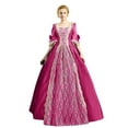 thumbnail image 1 of Robes Style Gothique pour Femmes Robe Midi Élégante Manches Longues Évasées Robe Trapèze de Soirée Grande Taille, 1 of 5