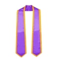 thumbnail image 2 of YWOAGH Graduation Sash 72 Inch Senior Year Ribbon Scarf Casual Solid Color Belt for Commencement Academic Achievement Purple, 2 of 3