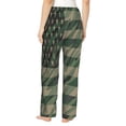 thumbnail image 3 of Daiia Jungle Green Camo USA Flag Women's Sleep Pant with Pockets and Drawstring,Pajama Pants-X-Large, 3 of 9