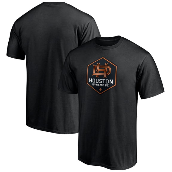 Men's Black Houston Dynamo Primary Logo T-Shirt