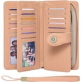 thumbnail image 1 of LAICAIW Women's Wallet Genuine Leather RFID Blocking Large Capacity Trifold Ladies Wallet, 1 of 6