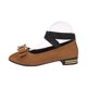 thumbnail image 4 of Zapatos de Tacón Bajo Strass Bow Mary Jane Sandalias, Zapatos Casuales de las Mujeres Más Tamaño Terciopelo Correa Crisscross Primavera Verano, 4 of 9