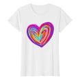 thumbnail image 4 of Baqcunre Valentine'S Day Shirts For Women New Summer Simple Love Printed Round Neck Short Sleeved T Shirt Casual Top(White S-3XL),Womens Tops Graphic Tees For Women Shirts For Women Womens Clothes, 4 of 4