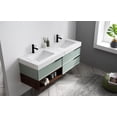 thumbnail image 5 of Marfa 60" Aloe Green Wall Mount Bathroom Vanity, 5 of 10