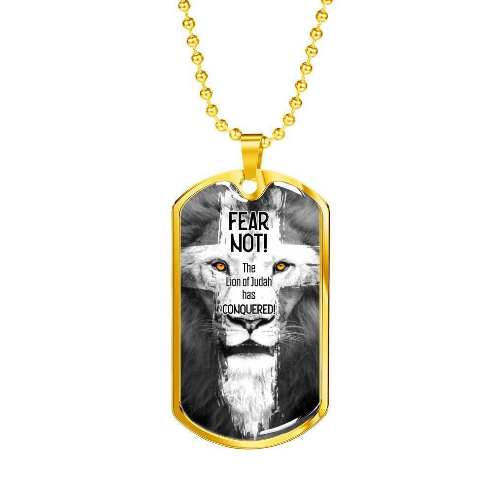 Lion Of Judah Bible Verse Necklace 