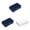 Blue 2 Packs & White 1 Pack, variant on Double Layer 24 Grid Box Seven Day Portable Dispensing Box Three Meals A Day Reminder Box Large Capacity Storage Box