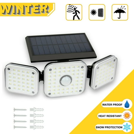 

Supsupsiu Solar Lights Outdoor 112 LED Solar Motion Sensor Security Lights Solar Flood Lights with 3 Lighting Modes IP65 Waterproof for Garage Yard