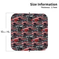 thumbnail image 2 of Bingfone Vintage Red And Blue Cars Leather Drinks Coasters with Set of 6,Suitable for Home Kitchen,Coffee Cup Coasters Home Gift, 2 of 7
